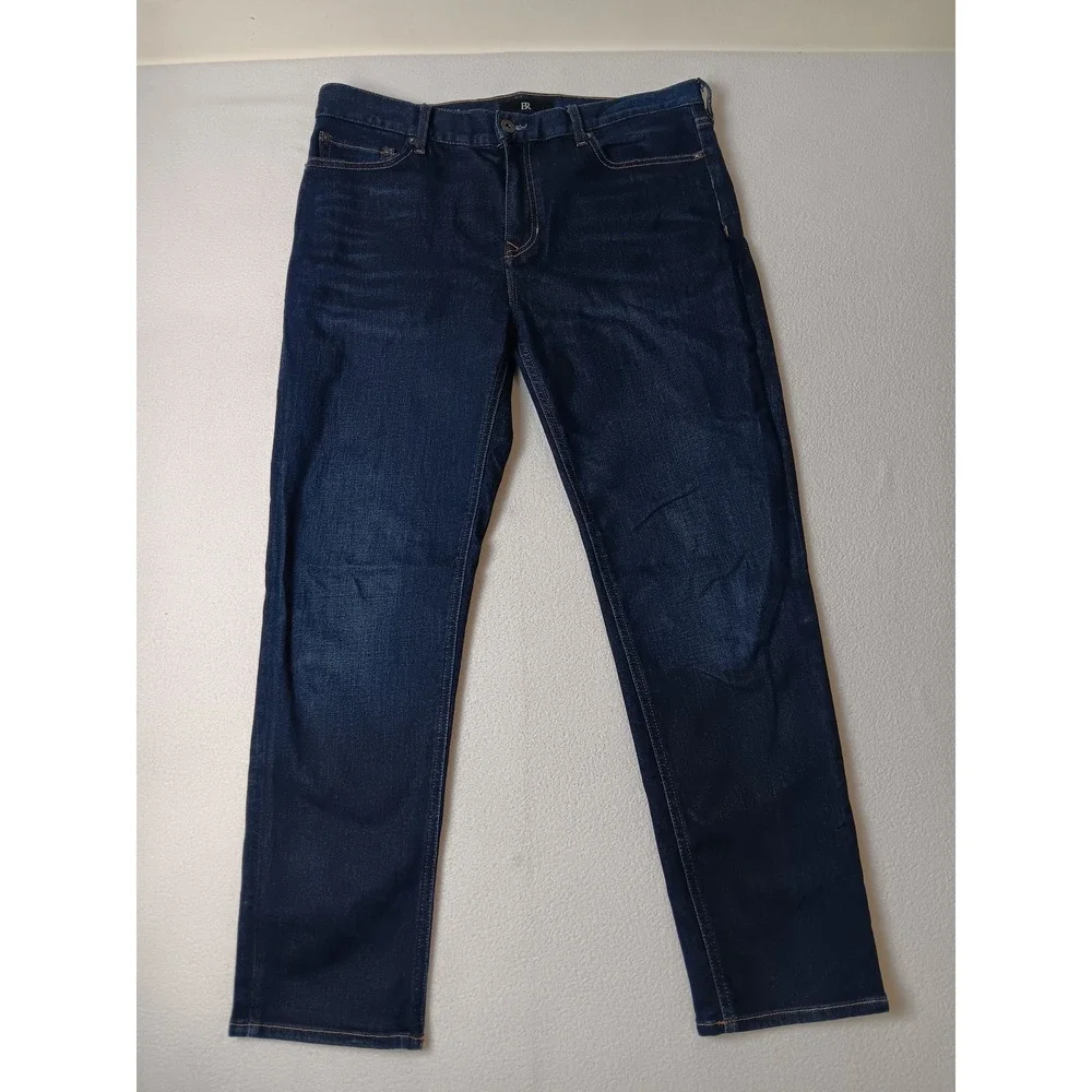 Banana Republic Slim Fit Jeans Mens 35x30 Dark Wash Indigo Denim Pants